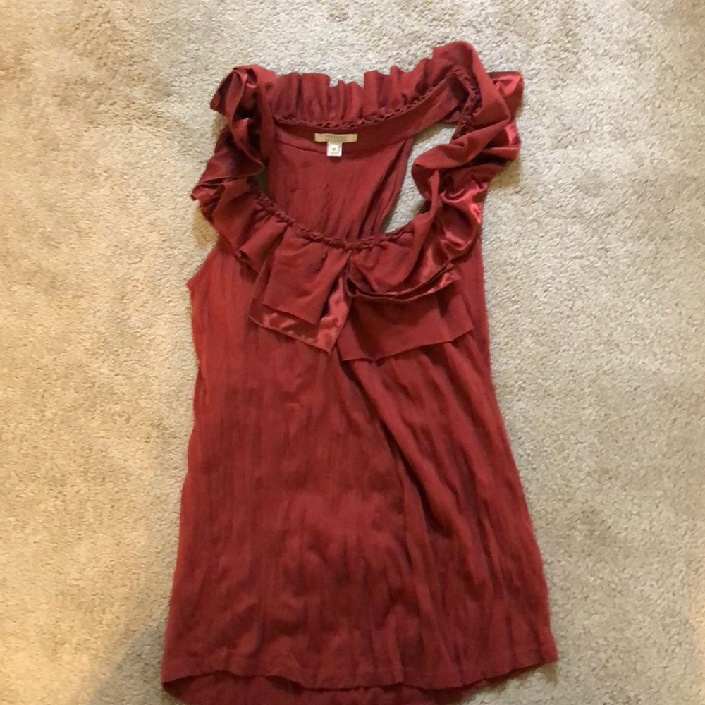 Bordeaux Los Angeles size medium dark red top